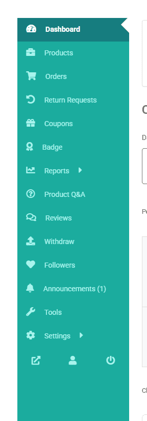 Tools option in DokanApni seller dashboard