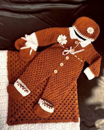 newborn-crochet-romper-shoes-cap-set